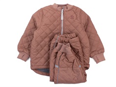 Mikk-line thermal set with fleece lining nutmeg